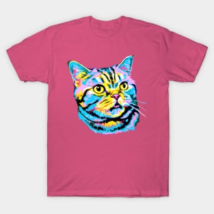 American Shorthair Pop Art - Cat Lover Gif T-Shirt